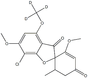 GRISEOFULVIN-D3 Struktur