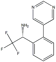 (1R)-2,2,2-TRIFLUORO-1-(2-PYRIMIDIN-5-YLPHENYL)ETHYLAMINE Struktur