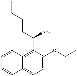 (1R)-1-(2-ETHOXYNAPHTHYL)PENTYLAMINE Struktur