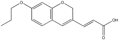 (2E)-3-(7-PROPOXY-2H-CHROMEN-3-YL)ACRYLIC ACID Struktur