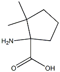 1-AMINO-2,2-DIMETHYLCYCLOPENTANECARBOXYLIC ACID Struktur