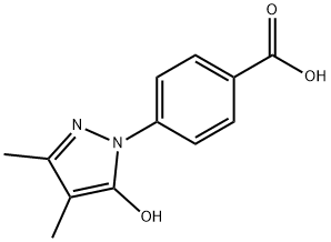 4-(5-HYDROXY-3,4-DIMETHYL-PYRAZOL-1-YL)-BENZOIC ACID Struktur