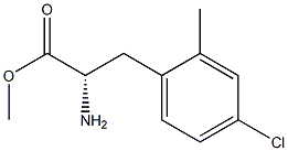 METHYL (2S)-2-AMINO-3-(4-CHLORO-2-METHYLPHENYL)PROPANOATE Struktur