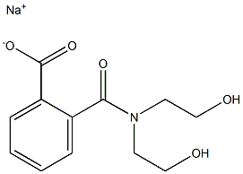 SODIUM 2-[DI-(2-HYDROXYETHYL)-AMINOCARBONYL]-BENZOATE Struktur