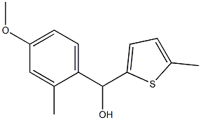 4-METHOXY-2-METHYLPHENYL-(5-METHYL-2-THIENYL)METHANOL Struktur