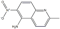 2-METHYL-6-NITROQUINOLIN-5-AMINE Struktur