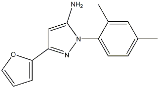 1-(2,4-DIMETHYLPHENYL)-3-(2-FURYL)-1H-PYRAZOL-5-AMINE Struktur