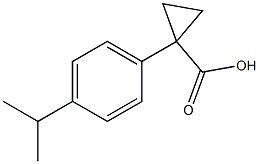 1-(4-ISOPROPYLPHENYL)CYCLOPROPANECARBOXYLIC ACID Struktur