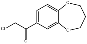 2-CHLORO-1-(3,4-DIHYDRO-2H-BENZO[B][1,4]DIOXEPIN-7-YL)-ETHANONE Struktur