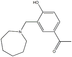 1-[3-(AZEPAN-1-YLMETHYL)-4-HYDROXYPHENYL]ETHANONE Struktur