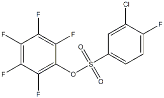 PENTAFLUOROPHENYL 3-CHLORO-4-FLUORO-BENZENESULFONATE Struktur