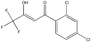 (2Z)-1-(2,4-DICHLOROPHENYL)-4,4,4-TRIFLUORO-3-HYDROXYBUT-2-EN-1-ONE Struktur