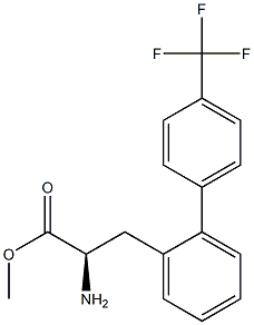 METHYL (2R)-2-AMINO-3-(2-[4-(TRIFLUOROMETHYL)PHENYL]PHENYL)PROPANOATE Struktur