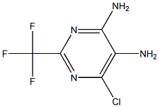 6-CHLORO-2-(TRIFLUOROMETHYL)PYRIMIDINE-4,5-DIAMINE Struktur