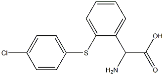 AMINO-[2-(4-CHLORO-PHENYLSULFANYL)-PHENYL]-ACETIC ACID Struktur