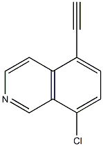 (8-CHLOROISOQUINOLIN-5-YL)ACETYLENE Struktur