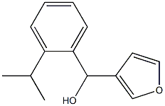 3-FURYL-(2-ISOPROPYLPHENYL)METHANOL Struktur