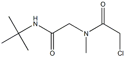 N-[2-(TERT-BUTYLAMINO)-2-OXOETHYL]-2-CHLORO-N-METHYLACETAMIDE Struktur