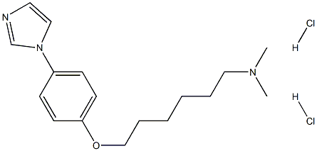 6-[4-(1H-IMIDAZOL-1-YL)PHENOXY]-N,N-DIMETHYL-1-HEXANAMINE, DIHYDROCHLORIDE Struktur