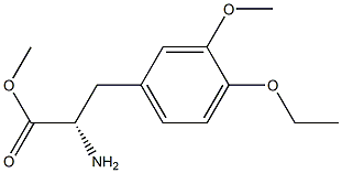 METHYL (2S)-2-AMINO-3-(4-ETHOXY-3-METHOXYPHENYL)PROPANOATE Struktur