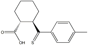 TRANS-2-(4-METHYLTHIOBENZOYL)CYCLOHEXANE-1-CARBOXYLIC ACID Struktur