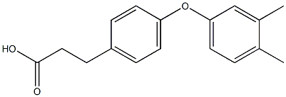 3-(4-(3,4-DIMETHYLPHENOXY)PHENYL)PROPANOIC ACID Struktur