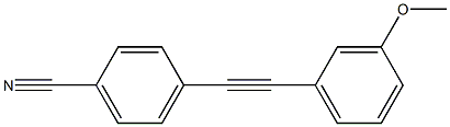 4-(3-METHOXY-PHENYLETHYNYL)-BENZONITRILE Struktur