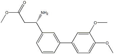 METHYL (3S)-3-AMINO-3-[3-(3,4-DIMETHOXYPHENYL)PHENYL]PROPANOATE Struktur