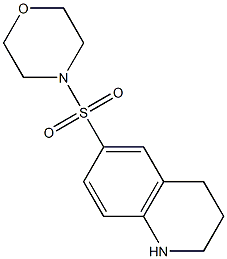 6-(MORPHOLIN-4-YLSULFONYL)-1,2,3,4-TETRAHYDROQUINOLINE Struktur