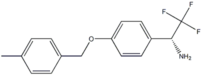 (1R)-2,2,2-TRIFLUORO-1-(4-[(4-METHYLPHENYL)METHOXY]PHENYL)ETHYLAMINE Struktur