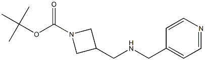 1-BOC-3-([(PYRIDIN-4-YLMETHYL)-AMINO]-METHYL)-AZETIDINE Struktur