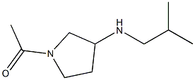 1-ACETYL-N-ISOBUTYLPYRROLIDIN-3-AMINE Struktur