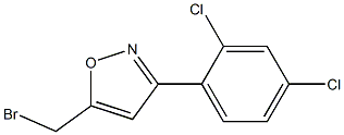 5-(BROMOMETHYL)-3-(2,4-DICHLOROPHENYL)ISOXAZOLE Struktur