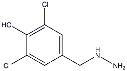 3,5-DICHLORO-4-HYDROXY-BENZYL-HYDRAZINE Struktur