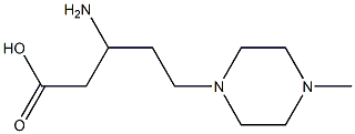 3-AMINO-5-(4-METHYL-PIPERAZIN-1-YL)-PENTANOIC ACID Struktur