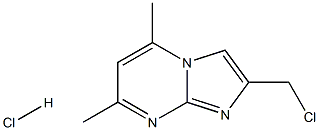 2-(CHLOROMETHYL)-5,7-DIMETHYLIMIDAZO[1,2-A]PYRIMIDINE HYDROCHLORIDE Struktur