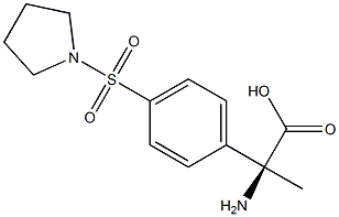 (2S)-2-AMINO-2-[4-(PYRROLIDINYLSULFONYL)PHENYL]PROPANOIC ACID Struktur