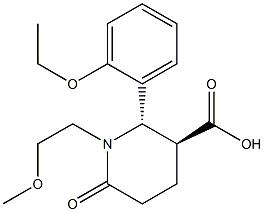 (2S,3S)-2-(2-ETHOXYPHENYL)-1-(2-METHOXYETHYL)-6-OXOPIPERIDINE-3-CARBOXYLIC ACID Struktur