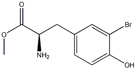 METHYL (2R)-2-AMINO-3-(3-BROMO-4-HYDROXYPHENYL)PROPANOATE Struktur