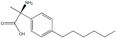 (2S)-2-AMINO-2-(4-HEXYLPHENYL)PROPANOIC ACID Struktur