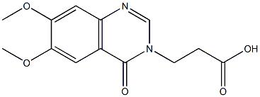 3-(6,7-DIMETHOXY-4-OXOQUINAZOLIN-3(4H)-YL)PROPANOIC ACID Struktur