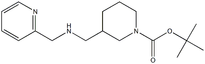 1-BOC-3-([(PYRIDIN-2-YLMETHYL)-AMINO]-METHYL)-PIPERIDINE Struktur