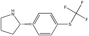 [4-((2S)PYRROLIDIN-2-YL)PHENYLTHIO]TRIFLUOROMETHANE Struktur