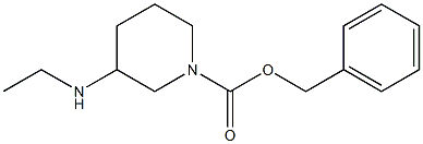 3-ETHYLAMINO-PIPERIDINE-1-CARBOXYLIC ACID BENZYL ESTER Struktur