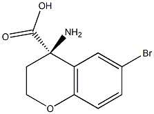 (4R)-4-AMINO-6-BROMOCHROMANE-4-CARBOXYLIC ACID Struktur