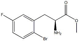 METHYL (2S)-2-AMINO-3-(2-BROMO-5-FLUOROPHENYL)PROPANOATE Struktur