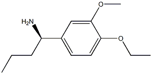 (1R)-1-(4-ETHOXY-3-METHOXYPHENYL)BUTYLAMINE Struktur