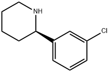 (R)-2-(3-CHLOROPHENYL)PIPERIDINE Struktur