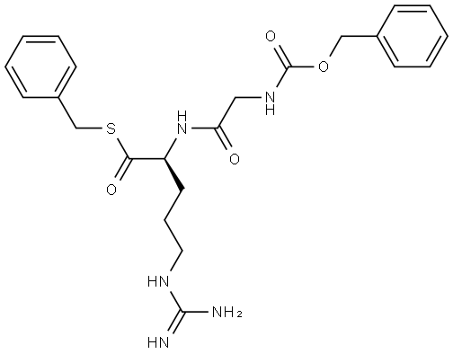 Z-GLY-ARG-THIOBENZYL ESTER Struktur