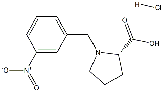 (R)-ALPHA-(3-NITROBENZYL)-PROLINE-HCL Struktur